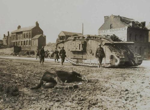 a-british-wwi-tank-in-the-west