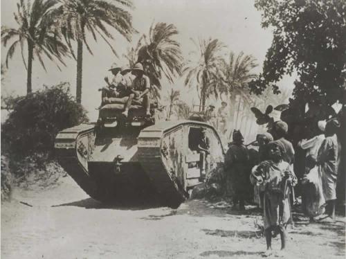 british-wwi-tank-in-the-middle-east